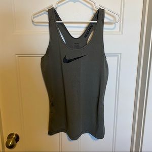 Grey Nike Pro workout tank top size M